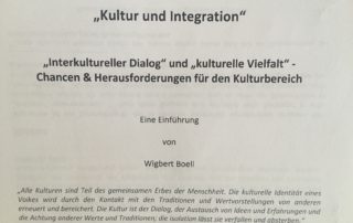 Kultur & Integration - von Wigbert Boell